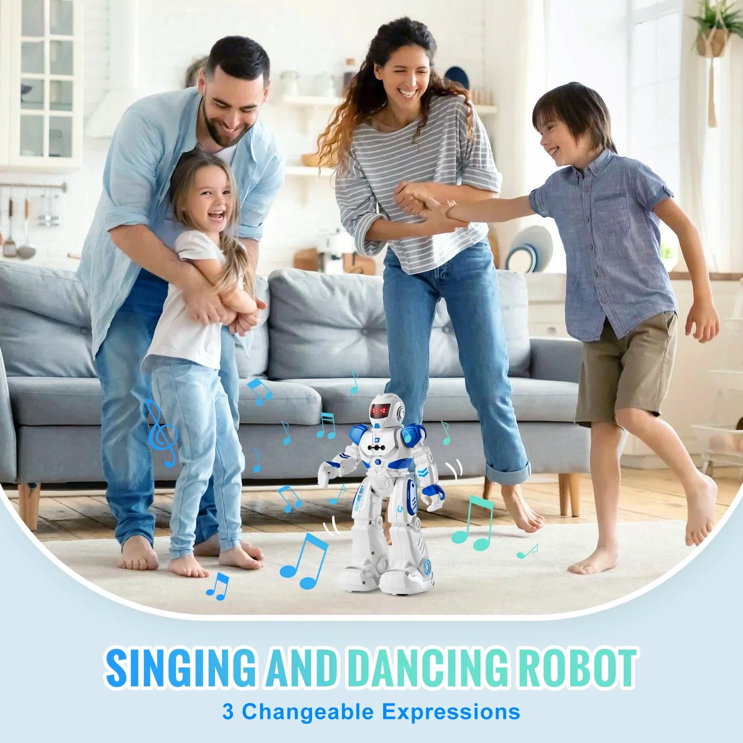 SucceBuy RC Robot Toy – Walking, Singing, Dancing Action Figure with Gesture Sensor | Smart Interactive Gift for Kids Ages 3+